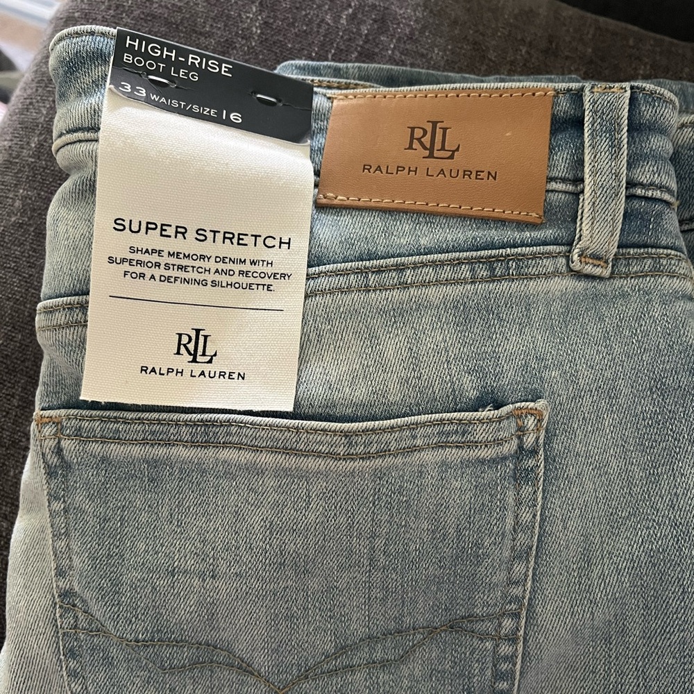 😍Ralph Lauren high rise boot leg jeans brand new